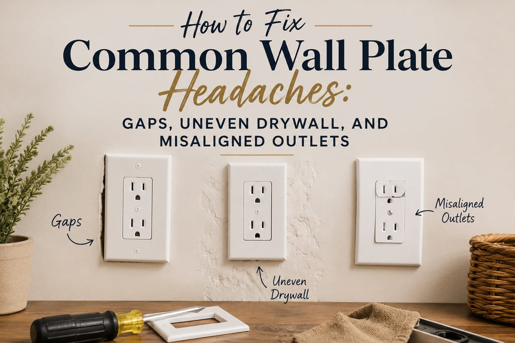 How to Fix Common Wall Plate Headaches: Gaps, Uneven Drywall, and Misaligned Outlets?