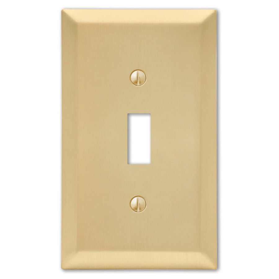 Century Satin Brass Steel - Wallplate Warehouse