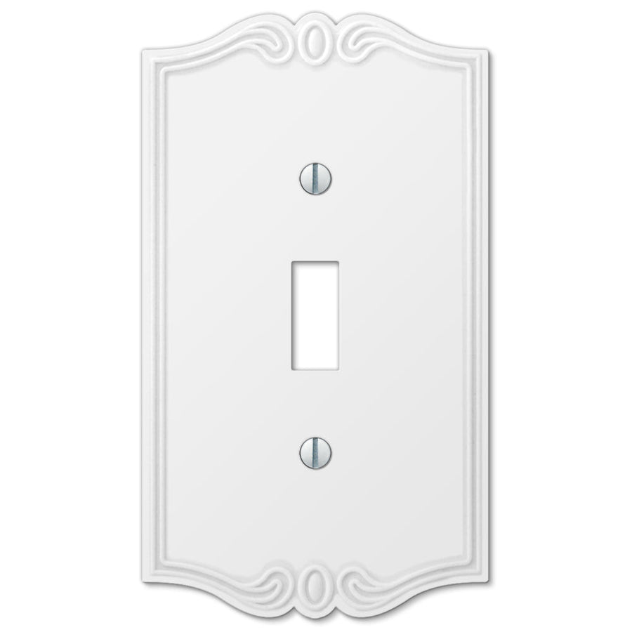 Charleston White Plastic - Wallplate Warehouse