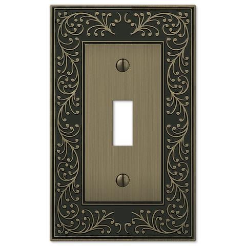 English Garden Brushed Brass Cast - Wallplate Warehouse