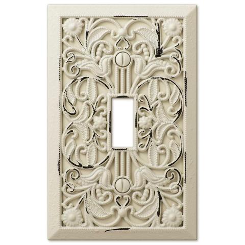 Filigree Antique White Cast - Wallplate Warehouse