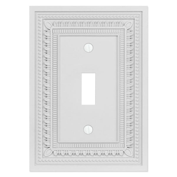 Filigree Border Matte White Cast