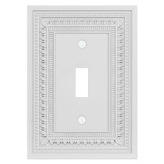 Filigree Border Matte White Cast