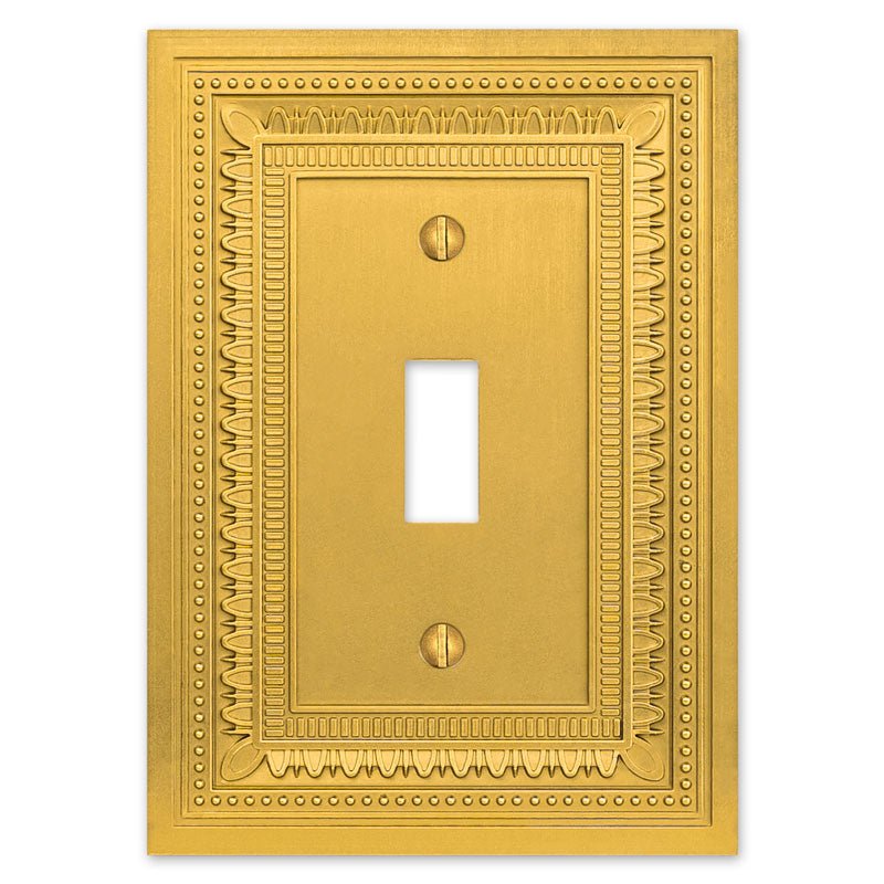 Filigree Border Satin Gold Cast - Wallplate Warehouse