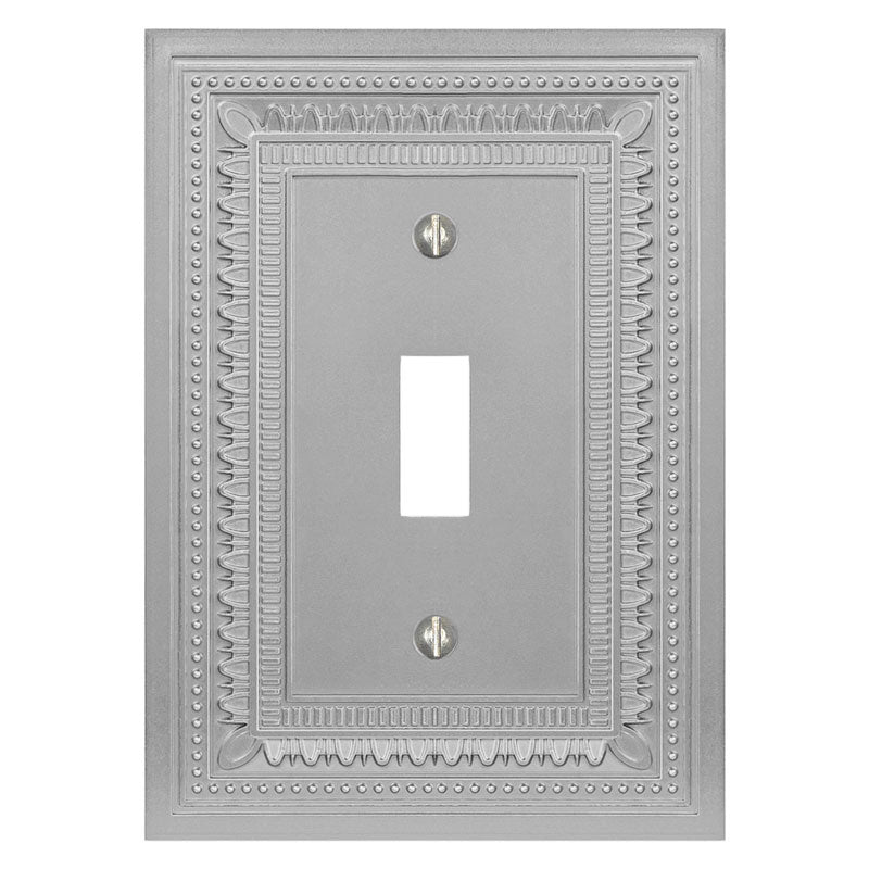 Filigree Border Satin Nickel Cast - Wallplate Warehouse