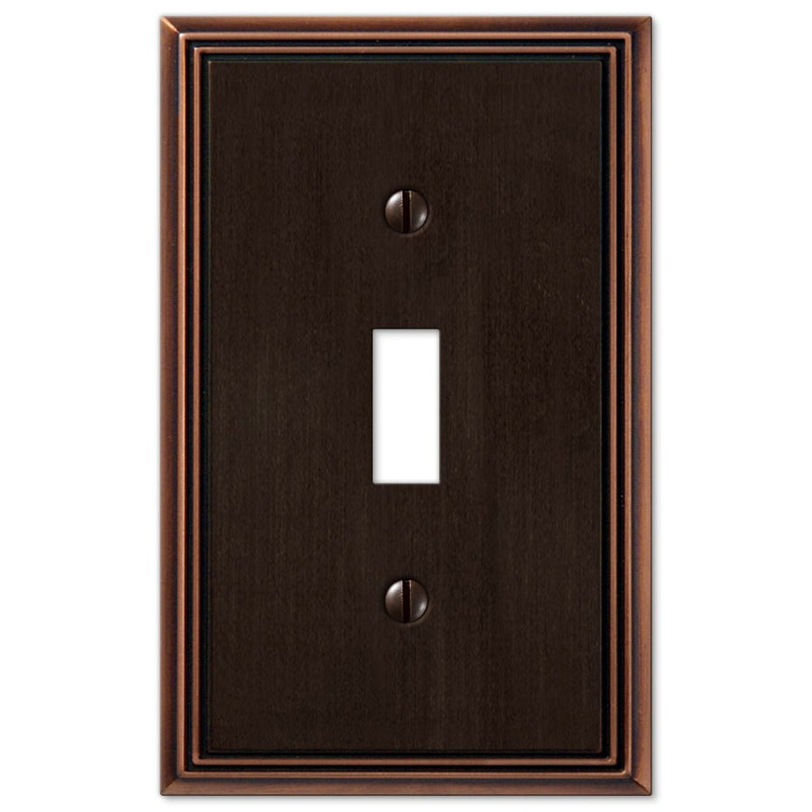 Metro Line Aged Bronze Cast - Wallplate Warehouse