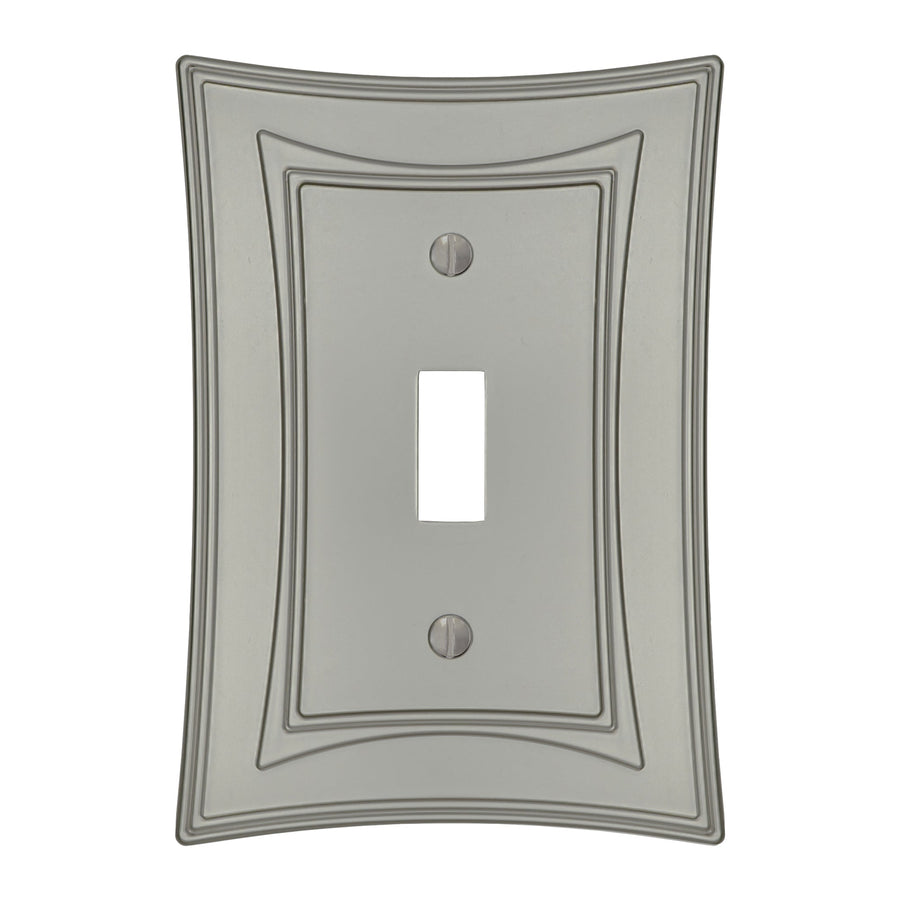 Modern Biba Satin Nickel Cast - Wallplate Warehouse