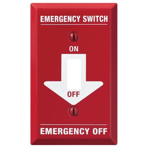 Pro Red Emergency Steel - Wallplate Warehouse