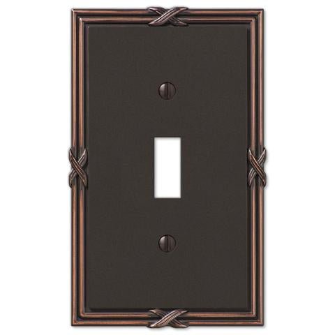 Ribbon & Reed Aged Bronze Cast - Wallplate Warehouse