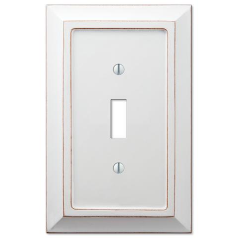 Savannah Distressed White Wood - Wallplate Warehouse
