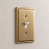 Moderne Brushed Bronze Steel - 1 Blank Wallplate