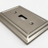 Sydney Satin Nickel Steel - 1 Duplex Wallplate