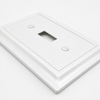 Sydney White Steel - 1 Duplex Wallplate