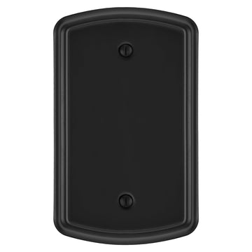 Irvine Matte Black - 1 Blank Wallplate