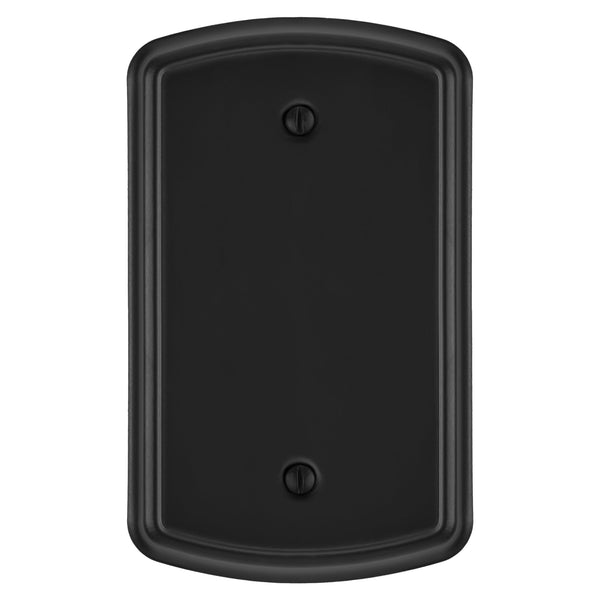 Irvine Matte Black - 1 Blank Wallplate