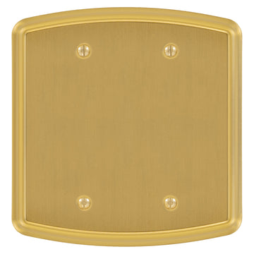 Irvine Brushed Gold - 2 Blank Wallplate