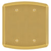 Irvine Brushed Gold - 2 Blank Wallplate