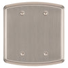 Irvine Brushed Nickel - 2 Blank Wallplate