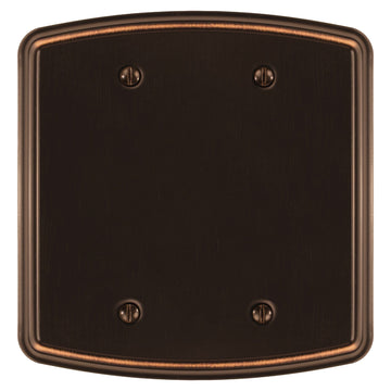 Irvine Aged Bronze - 2 Blank Wallplate