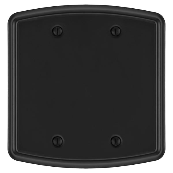 Irvine Matte Black - 2 Blank Wallplate