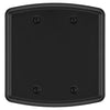 Irvine Matte Black - 2 Blank Wallplate