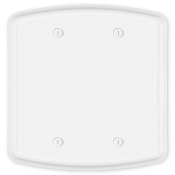 Irvine Matte White - 2 Blank Wallplate