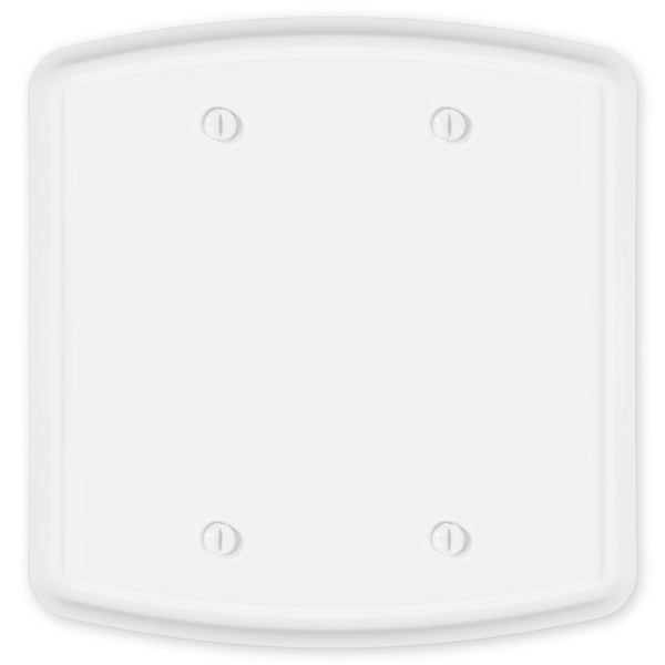 Irvine Matte White - 2 Blank Wallplate