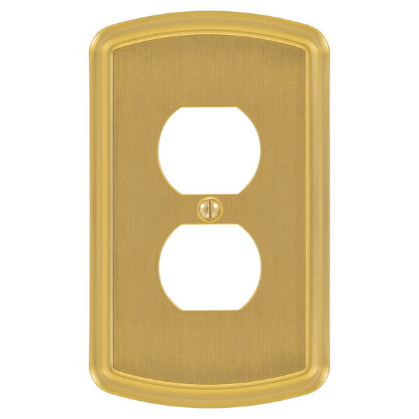 Irvine Brushed Gold - 1 Duplex Wallplate