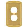 Irvine Brushed Gold - 1 Duplex Wallplate