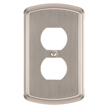 Irvine Brushed Nickel - 1 Duplex Wallplate
