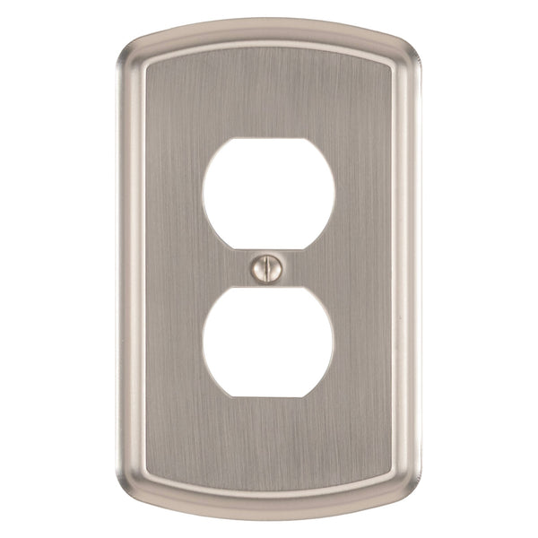 Irvine Brushed Nickel - 1 Duplex Wallplate