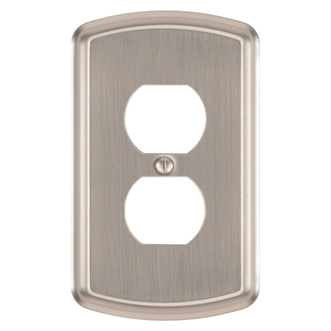 Irvine Brushed Nickel - 1 Duplex Wallplate