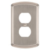 Irvine Brushed Nickel - 1 Duplex Wallplate