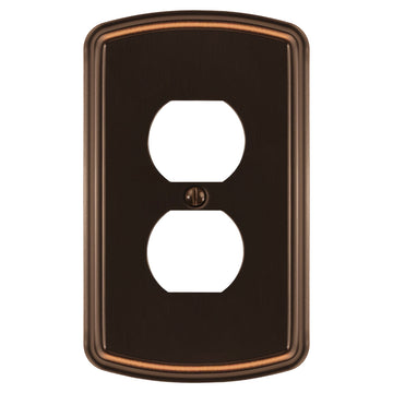 Irvine Aged Bronze - 1 Duplex Wallplate