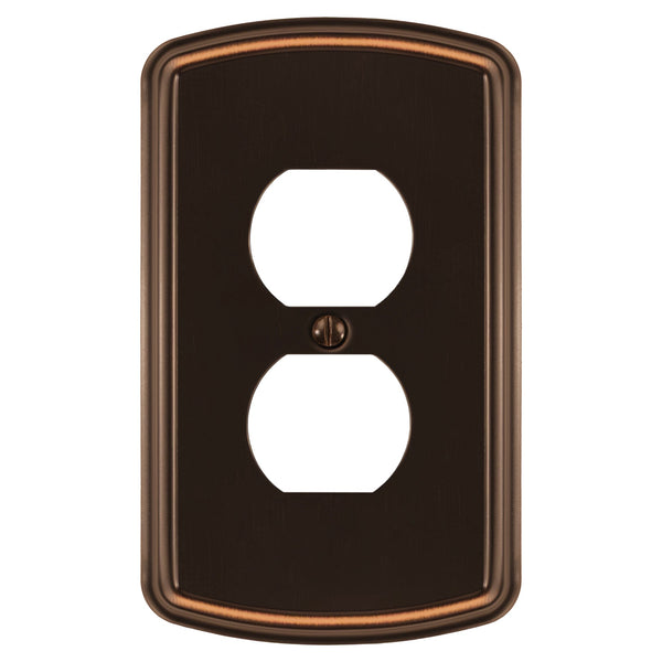 Irvine Aged Bronze - 1 Duplex Wallplate
