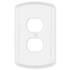 Irvine Matte White - 1 Duplex Wallplate