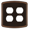 Irvine Aged Bronze - 2 Duplex Wallplate