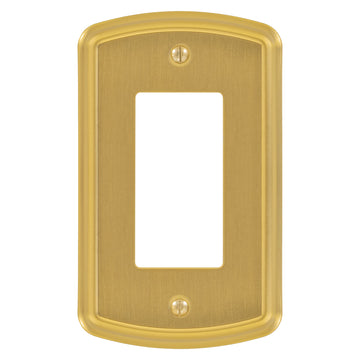 Irvine Brushed Gold - 1 Rocker Wallplate