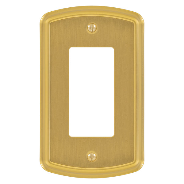 Irvine Brushed Gold - 1 Rocker Wallplate