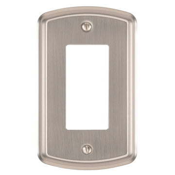 Irvine Brushed Nickel - 1 Rocker Wallplate