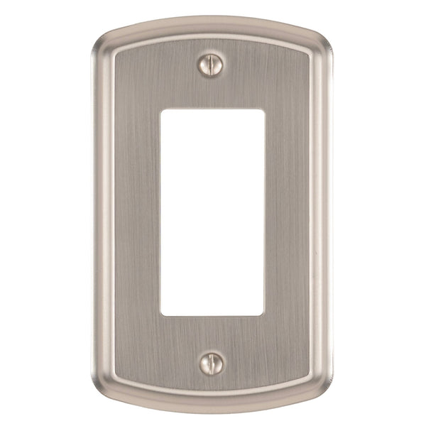 Irvine Brushed Nickel - 1 Rocker Wallplate