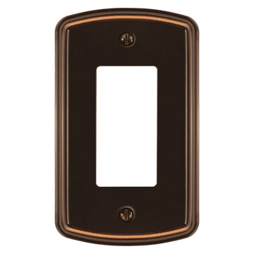 Irvine Aged Bronze - 1 Rocker Wallplate