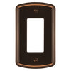 Irvine Aged Bronze - 1 Rocker Wallplate