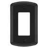 Irvine Matte Black - 1 Rocker Wallplate