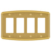 Irvine Brushed Gold - 4 Rocker Wallplate