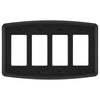 Irvine Matte Black - 4 Rocker Wallplate