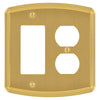 Irvine Brushed Gold - 1 Rocker/1 Duplex Wallplate