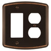 Irvine Aged Bronze - 1 Rocker/1 Duplex Wallplate