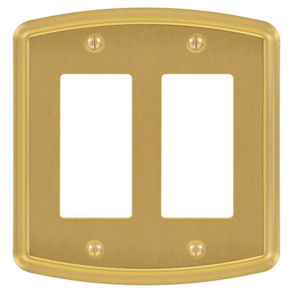 Irvine Brushed Gold - 2 Rocker Wallplate