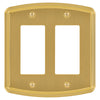 Irvine Brushed Gold - 2 Rocker Wallplate